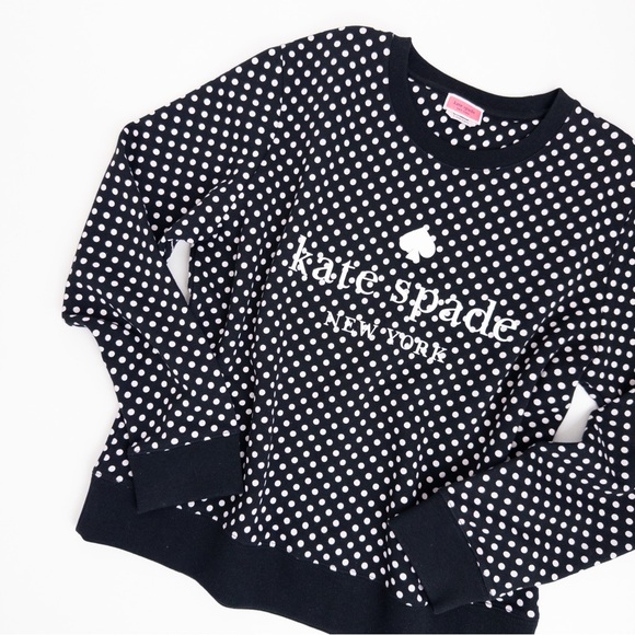 Kate Spade New York . Polka Dot Sweatshirt - Picture 2 of 7